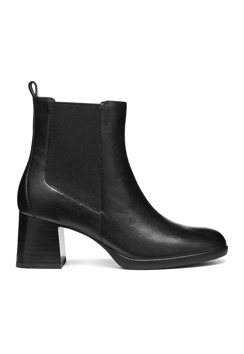 Botine Chelsea de piele, Negru