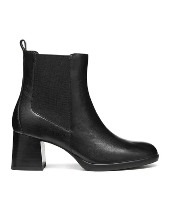 Botine Chelsea de piele, Negru