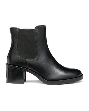 Botine Chelsea de piele, Negru
