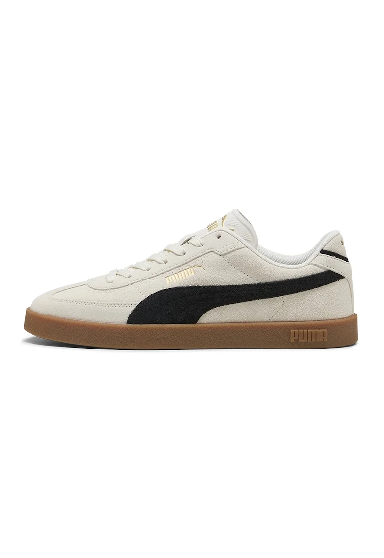Pantofi sport Club II Era de piele intoarsa cu detaliu contrastant, Negru/Gri deschis