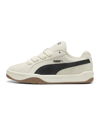 Pantofi sport Park Easy low-cut de piele intoarsa, Negru/Crem/Bej deschis