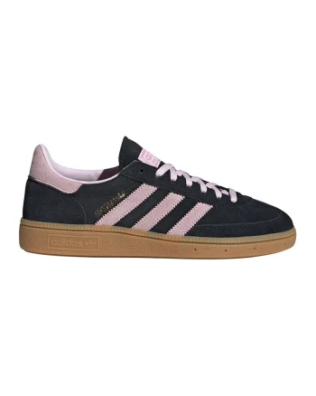 Pantofi sport din piele intoarsa cu logo Spezial, Negru/Roz deschis