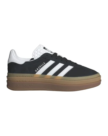 Pantofi sport din piele intoarsa Gazelle Bold, Alb/Negru