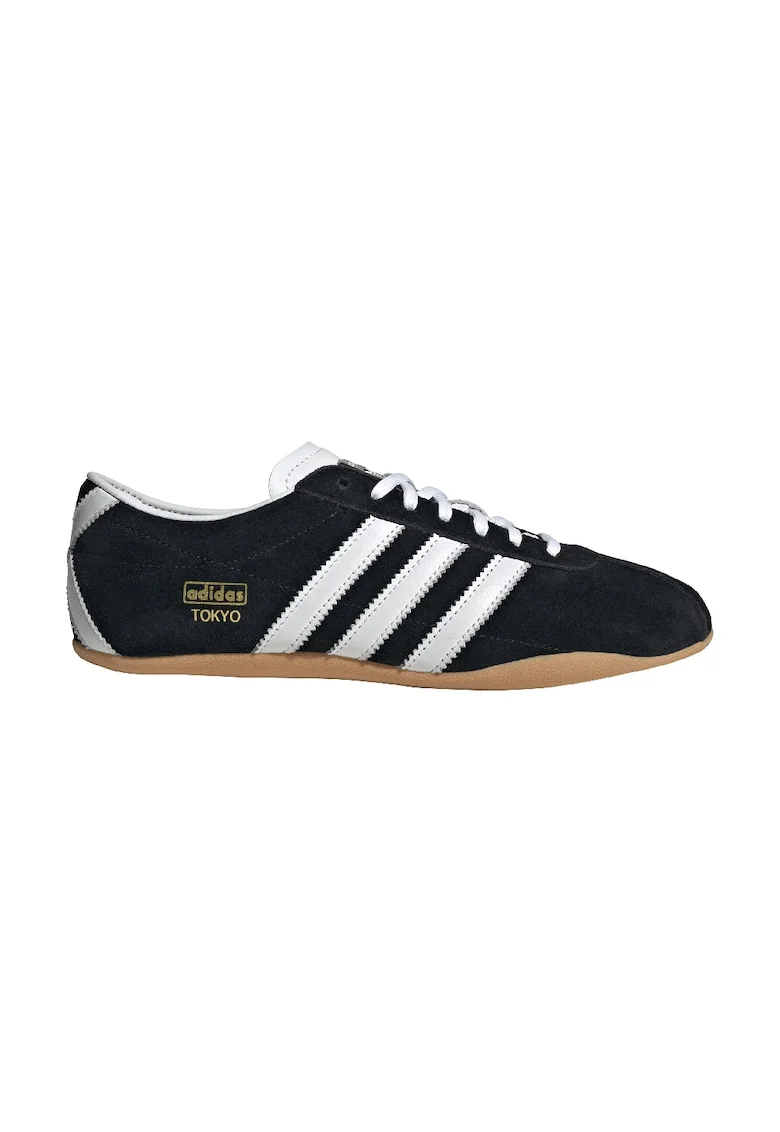 Pantofi sport Tokyo din piele intoarsa, Alb/Negru