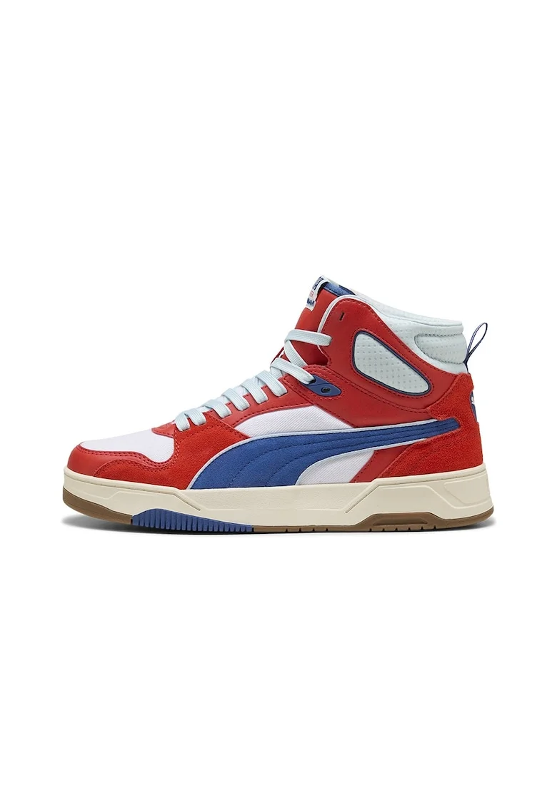 Pantofi sport mid-high RBD Break Retro, Alb optic/Rosu vermillion/Albastru