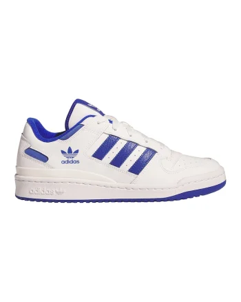 Pantofi sport din piele lacuita Forum, Alb/Albastru royal