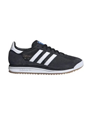 Pantofi sport cu garnituri din piele intoarsa SL 72, Negru