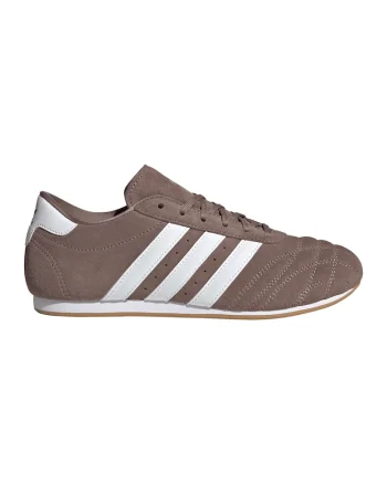 Pantofi sport low-cut cu garnituri din piele intoarsa, Maro