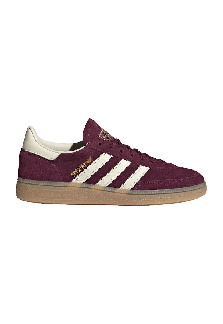 Pantofi sport din piele si piele intoarsa Handball Spezial, Maro cognac/Bej deschis