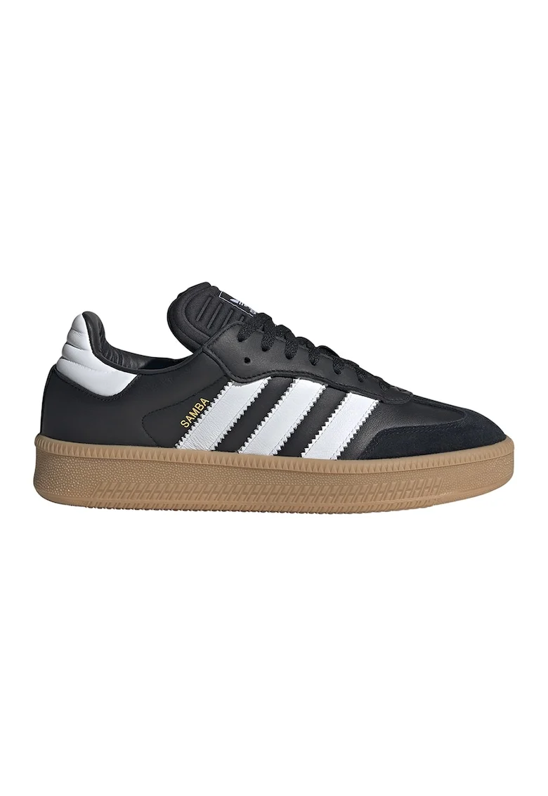 Pantofi sport din piele cu garnituri din material textil Samba XLG, Albastru ultramarin/Alb optic