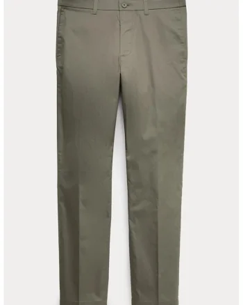 Pantaloni chino regular fit, Verde sparanghel