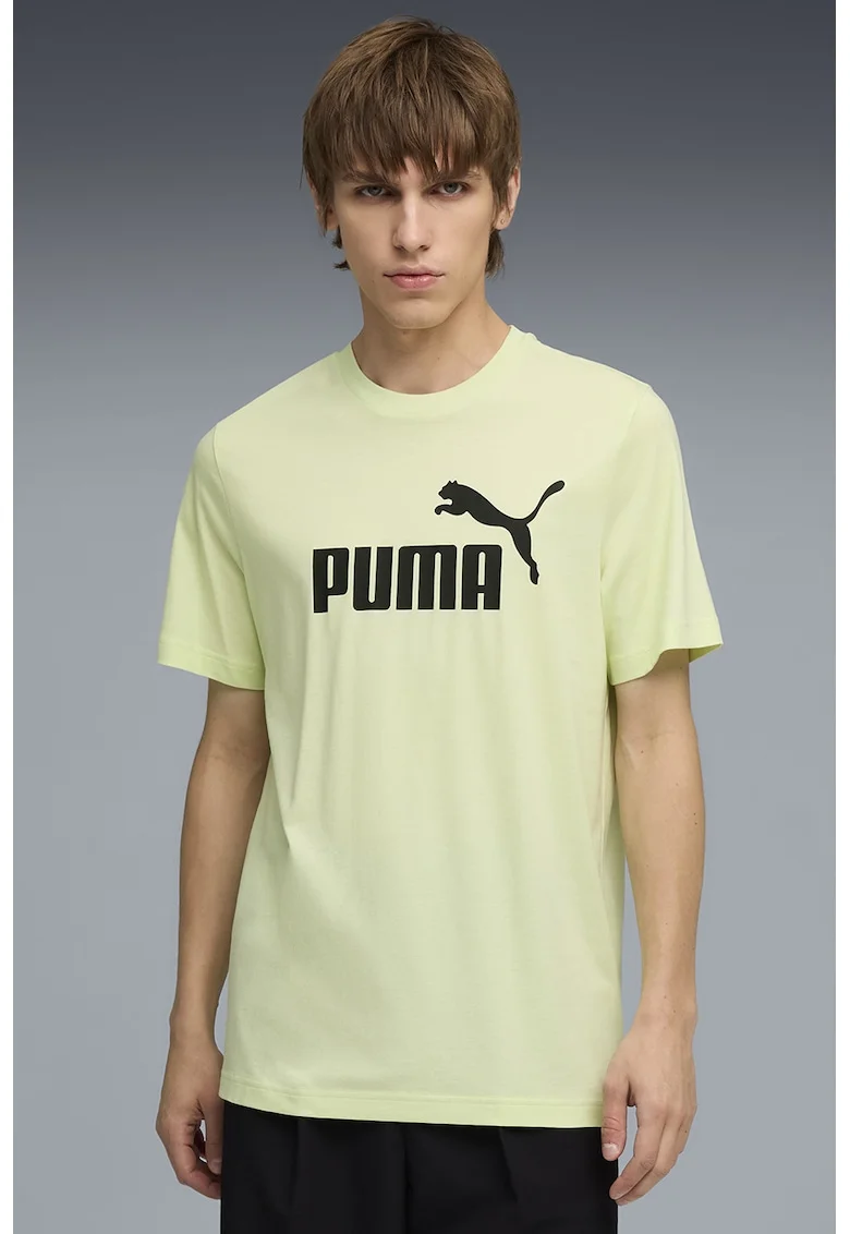 Tricou cu imprimeu logo ESS No. 1, Verde lime