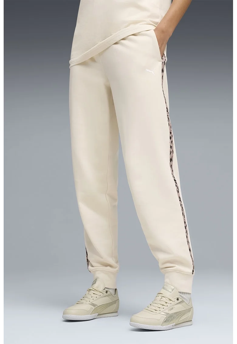 Pantaloni de trening cu talie medie Essentials, Alb fildes, Negru, Roz prafuit,