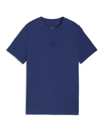 Tricou regular fitcu logo brodat Essentials, Albastru inchis,