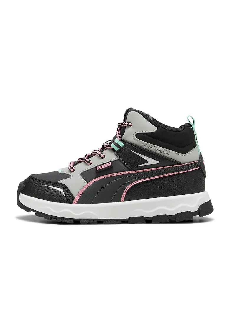 Pantofi sport mid-high cu finisaj rezistent la apa Evolve, Negru/Gri deschis