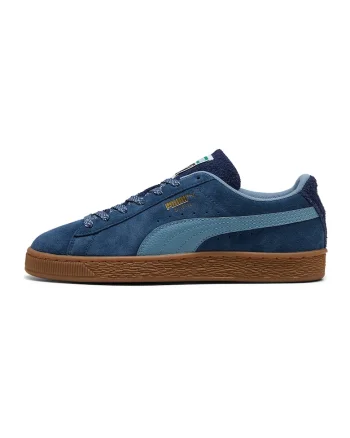 Pantofi sport din piele intoarsa cu sireturi, Albastru inchis/Albastru lavanda