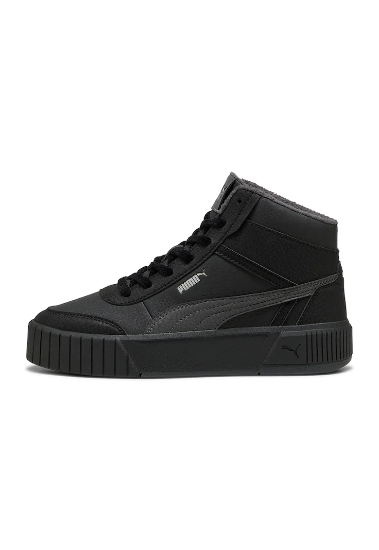 Pantofi sport cu logo Carina Mia Mid WTR Warm, Negru/Gri inchis