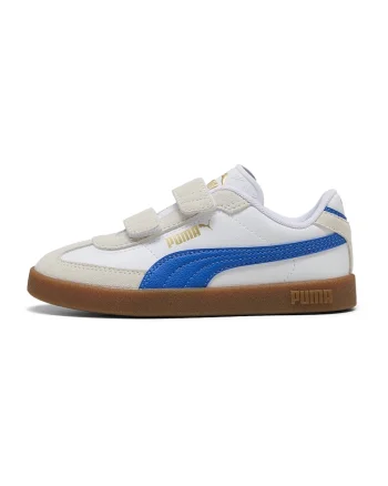 Pantofi sport Club II Era V PS cu velcro, Alb/Alb fildes/Albastru royal