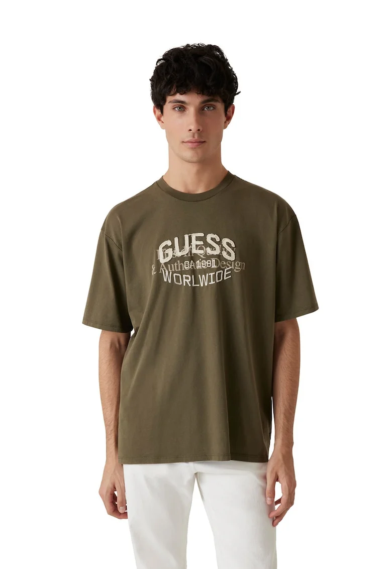 Tricou de bumbac cu aplicatie logo