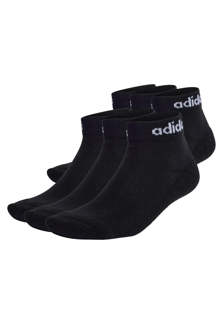 Set de sosete pana la glezna unisex - 6 perechi, Negru