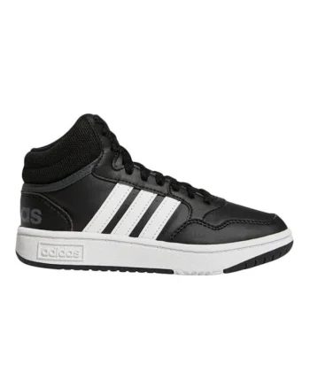 Pantofi Sport  Hoops Mid JR GW0402, Baieti, Negru