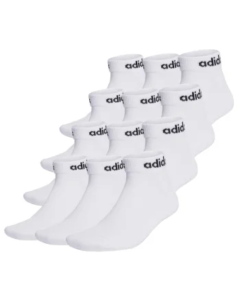 Set de sosete unisex pana la glezna -12 perechi, Alb