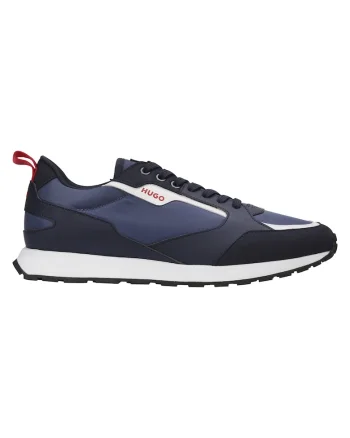 Pantofi sport low-cut cu logo, Albastru