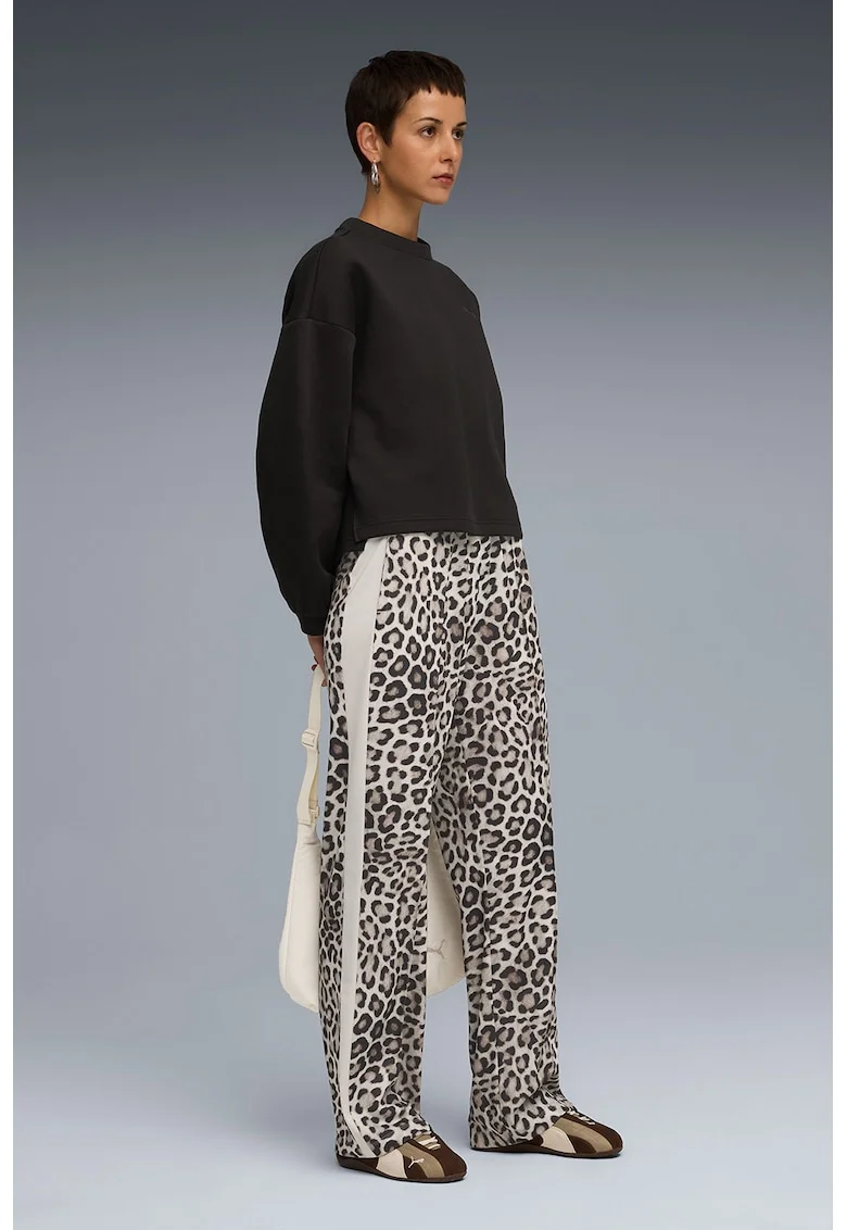 Pantaloni de trening cu croiala relaxed-fit T7 Leo Luxe