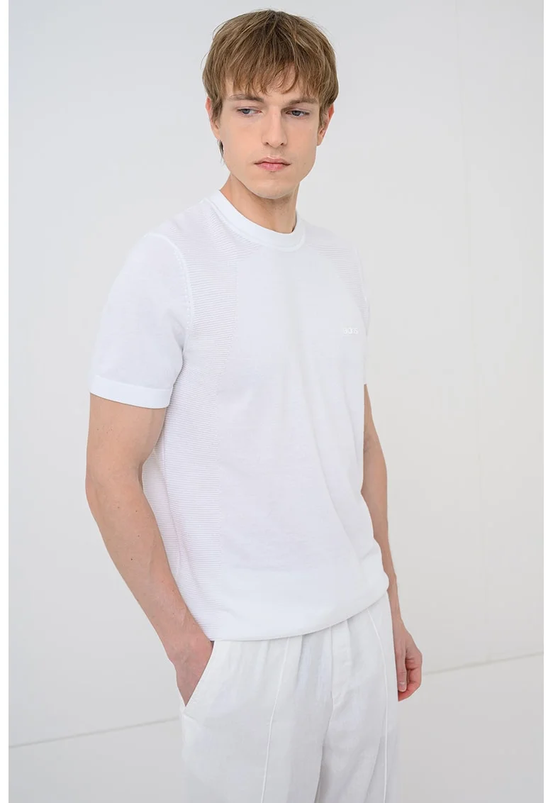Tricou cu decolteu la baza gatului Momentum Lite, Alb