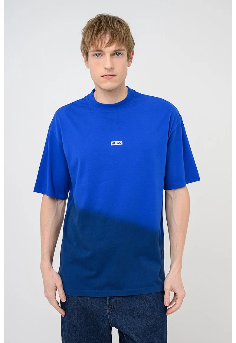 Tricou lejer cu logo, Albastru royal