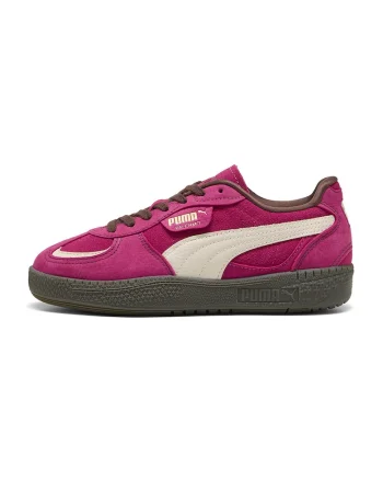 Pantofi sport Palermo Moda din piele intoarsa, Fucsia/Crem