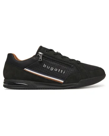Tenisi barbati,  piele ecologica, negru, material sintetic