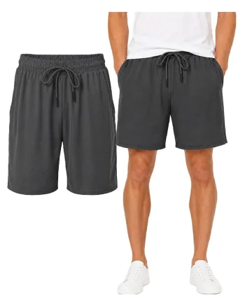Pantaloni scurti cu snur pentru ajustare si buzunare