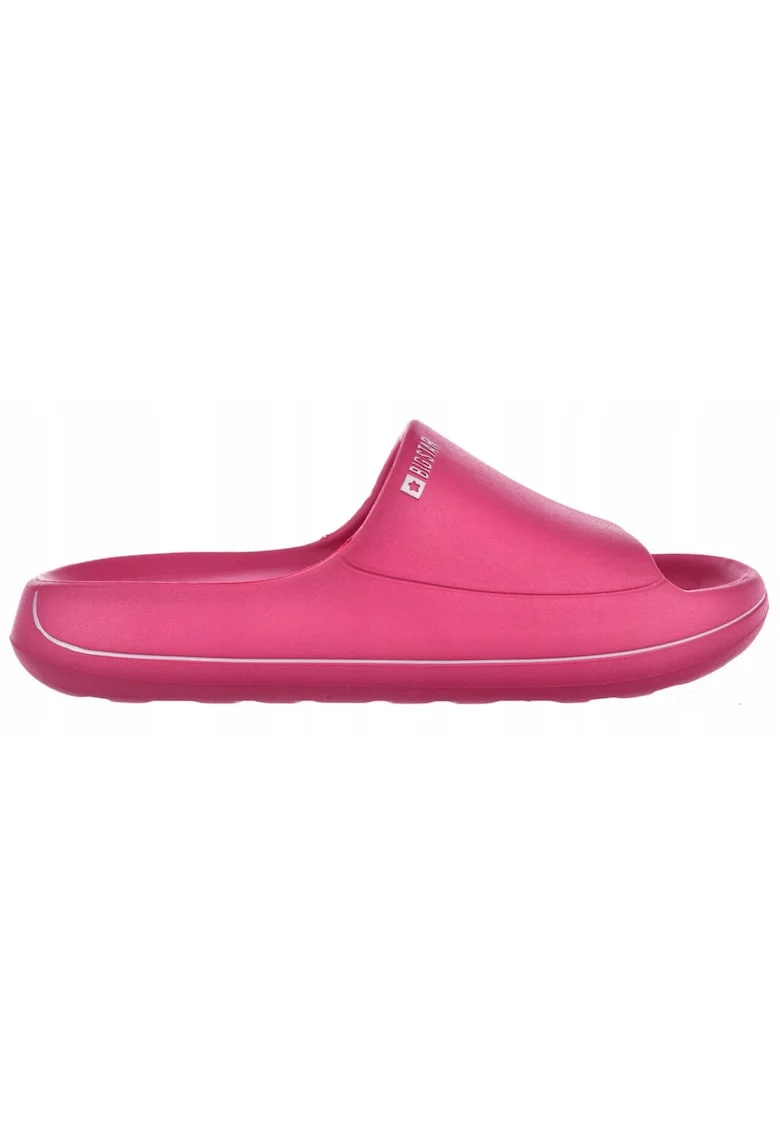 Papuci flatform cu detaliu logo