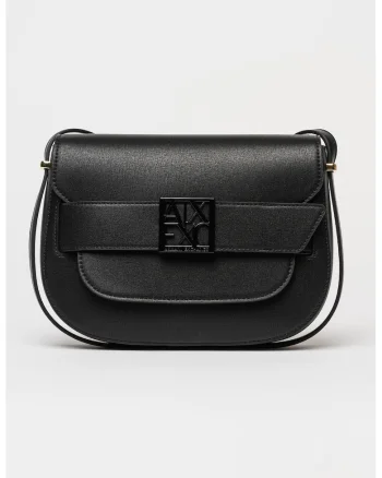 Geanta saddle din piele ecologica Susy, Negru