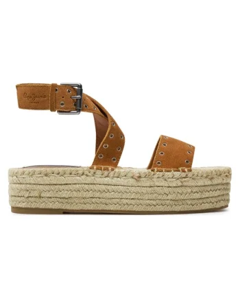 Sandale dama  303737702, Piele intoarsa, Maro