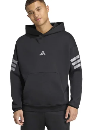 Hanorac regular fit cu logo, Negru/Gri