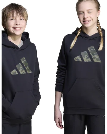 Hanorac din amestec de bumbac cu logo, Negru
