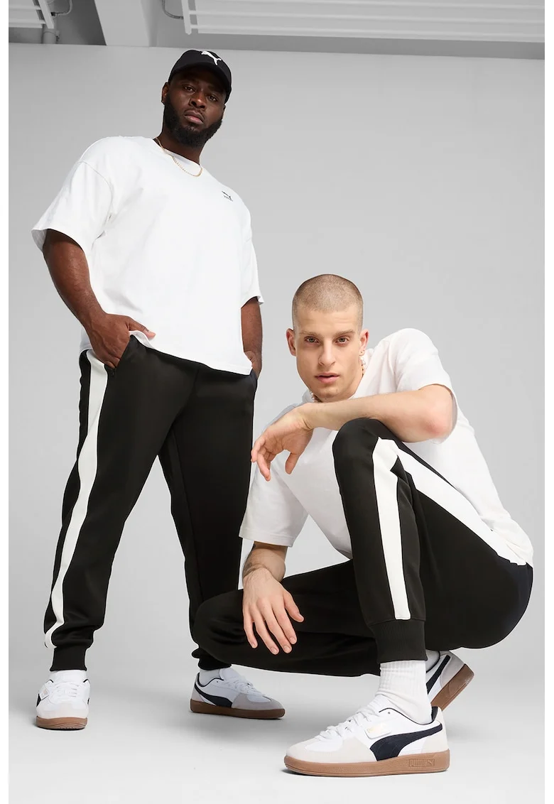 Pantaloni de trening relaxed-fit Always, Alb/Negru