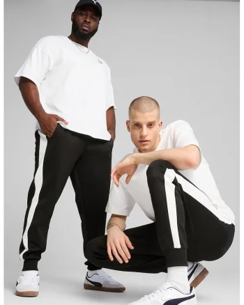 Pantaloni de trening relaxed-fit Always, Alb/Negru