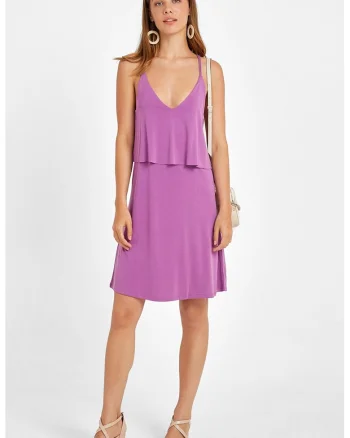 Rochie uni din amestec de modal, Ametist