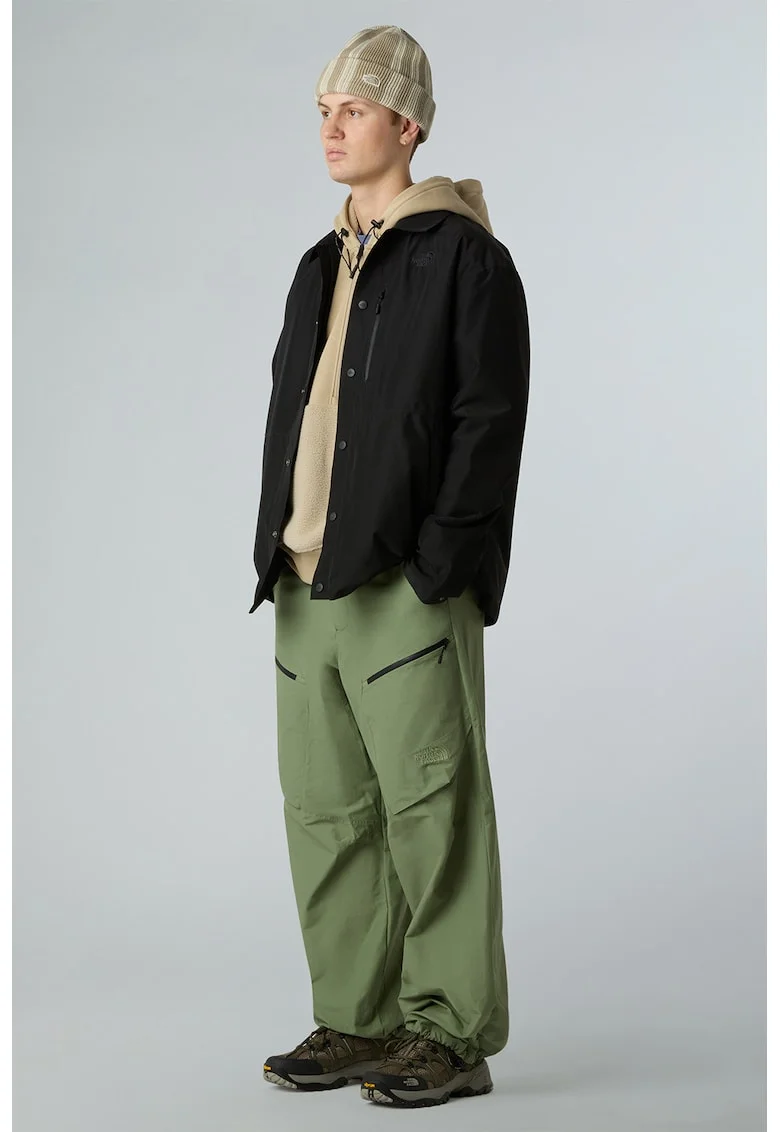 Pantaloni relaxed fit cu buzunare, Verde pal