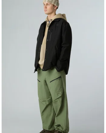 Pantaloni relaxed fit cu buzunare, Verde pal