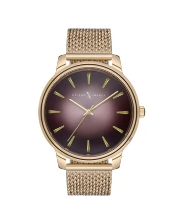 Ceas barbatesc  MEX3155, carcasa de 44 mm, curea din otel, 3 ATM
