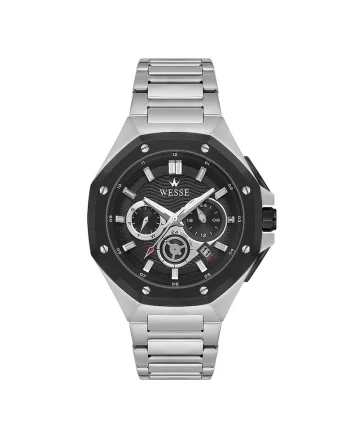 Ceas barbatesc  WWG402801, 44mm, metalic, argintiu/negru