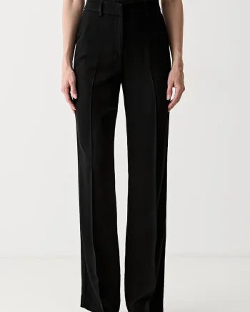 Marciano by Guess pantaloni regular pentru femei cu amestec de lână ABBY