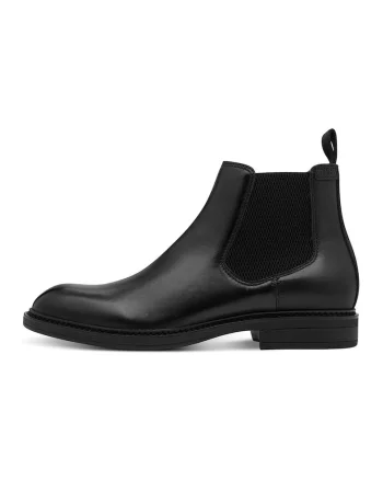 Ghete de piele cu segment elastic, Negru