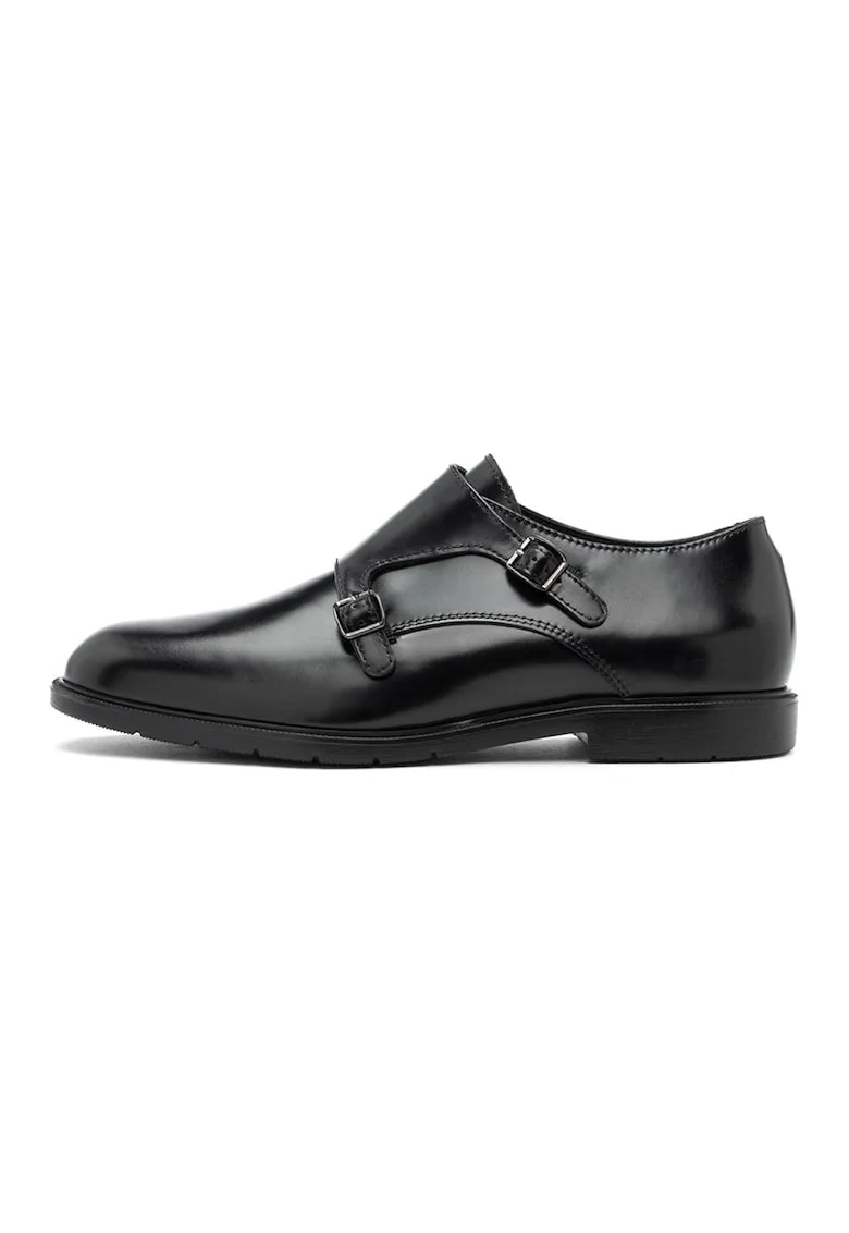 Pantofi din piele cu catarama Jess, Negru