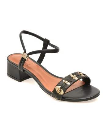 Sandale FLAVIA PASSINI negre, 373001, din piele naturala