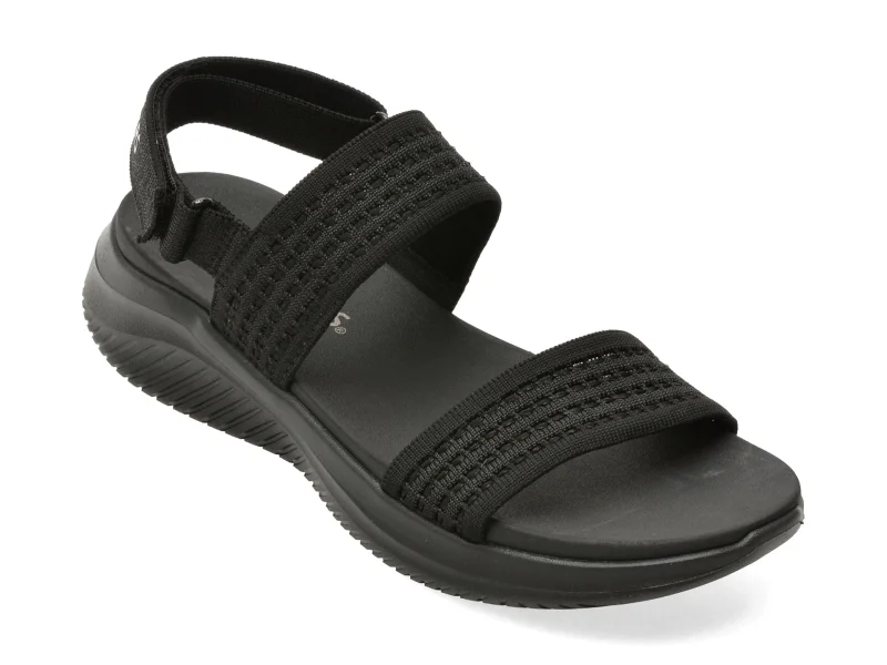 Sandale SKECHERS negre, 164090, din material textil